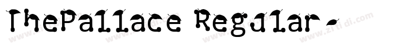 ThePallace Regular字体转换